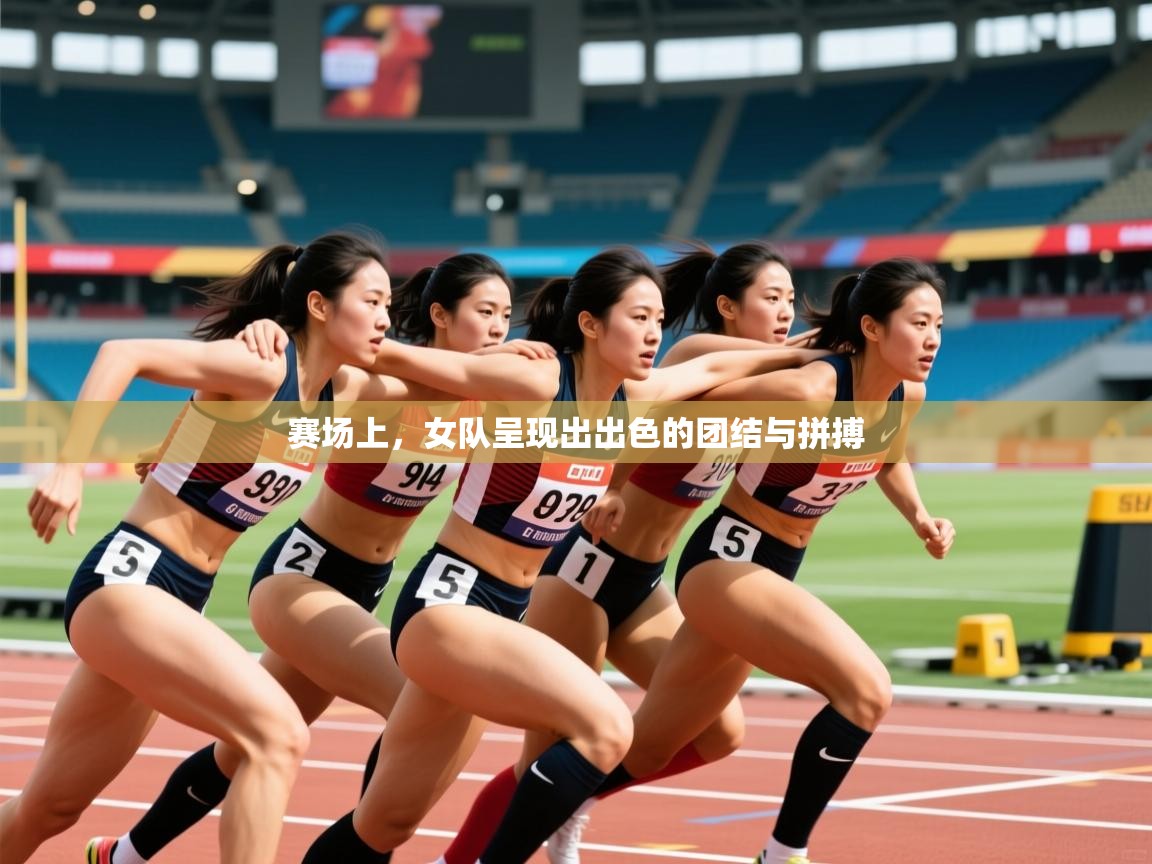 赛场上，女队呈现出出色的团结与拼搏